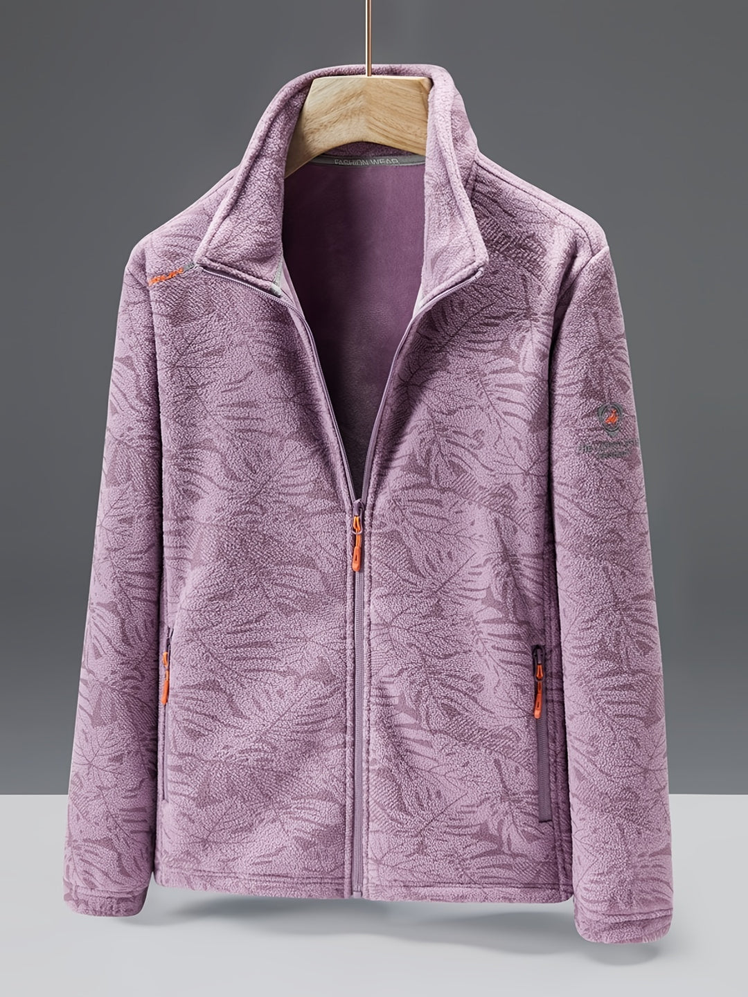 Damen-Fleecejacke mit durchgehendem Reißverschluss | Outdoor-Jacke mit Rollkragen