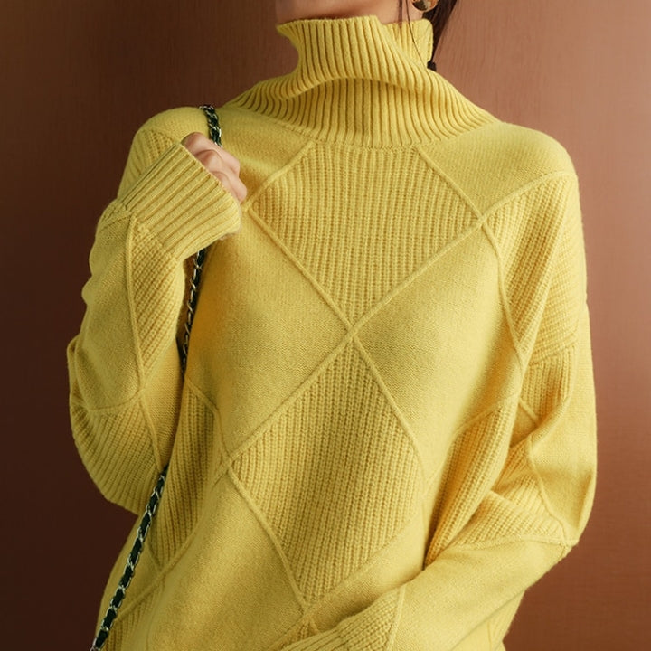 Rollkragen Pullover Damen Strick | Oversize & Weich