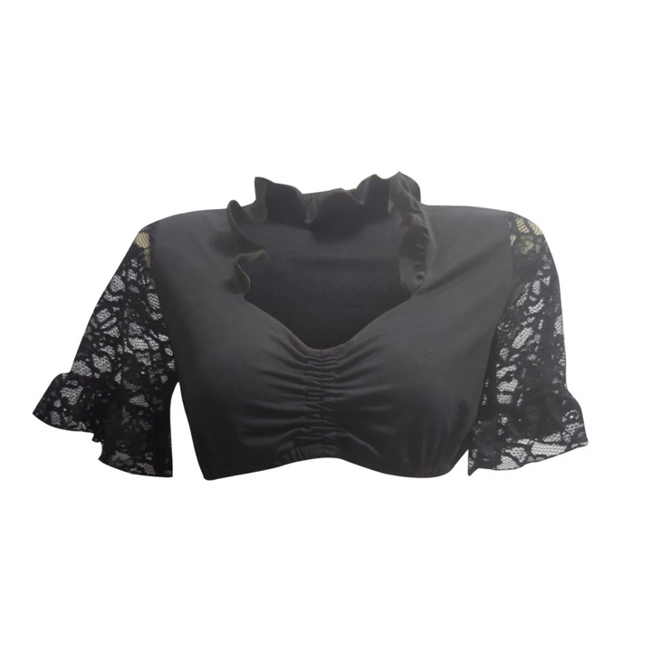 Damen Oktoberfest Bluse Dirndl | Halblang Transparent