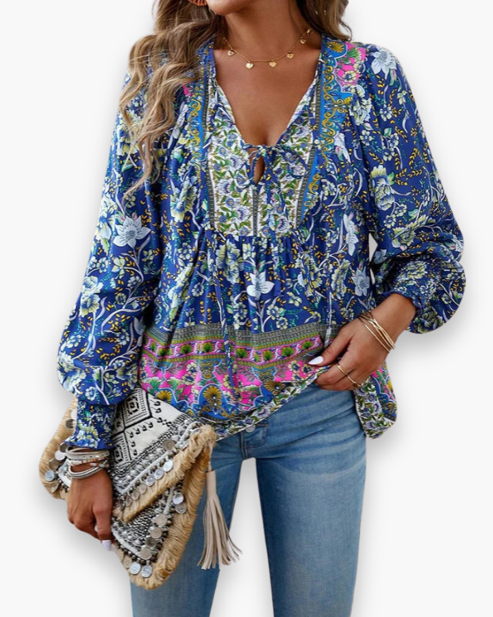 Damen Luftiges Blumen Top | Sommer Tank Top