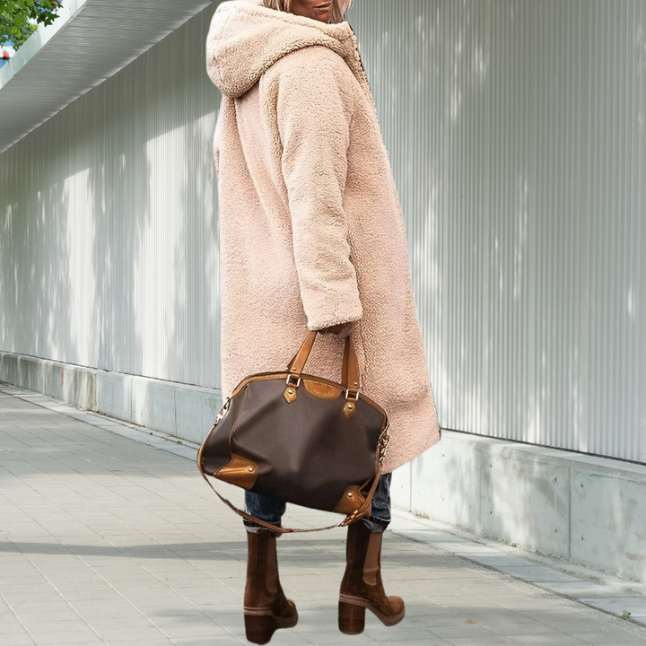 Winterjacke Damen Lang Geschnitten | Mit Kapuze und Taschen