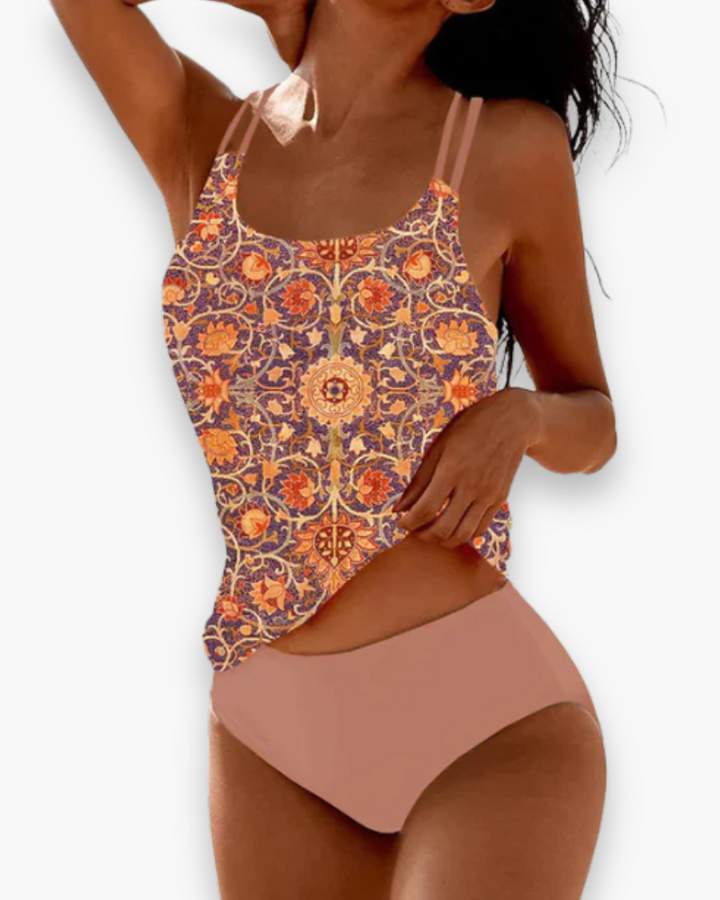Damen Bequemer Gedruckter Tankini | Sommer Tankini Oberteil