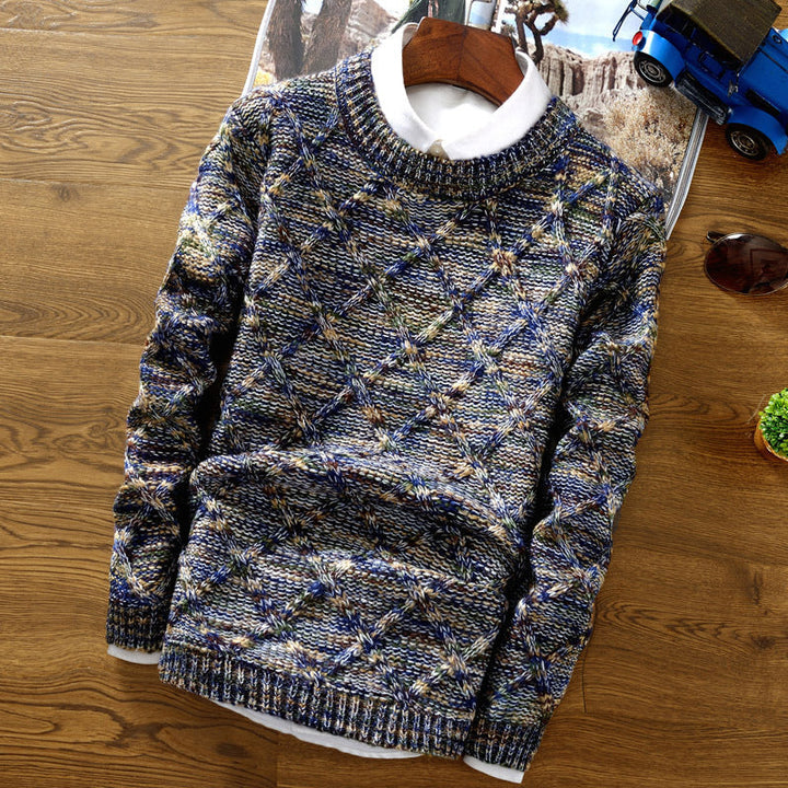 Pullover Herren Rundhals Bunt | Strick & Gemustert