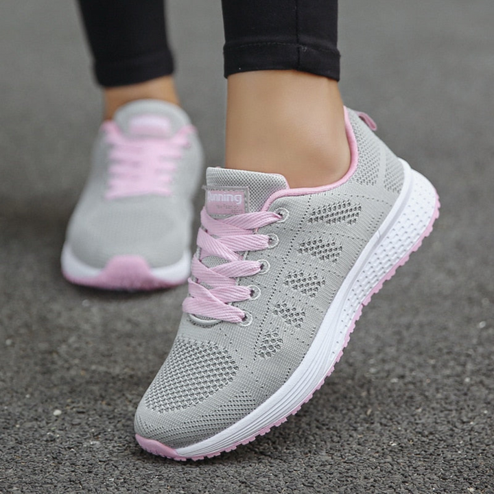Damen Sportschuhe mit Schnürung | Leichte Fitnessschuhe für Alltag
