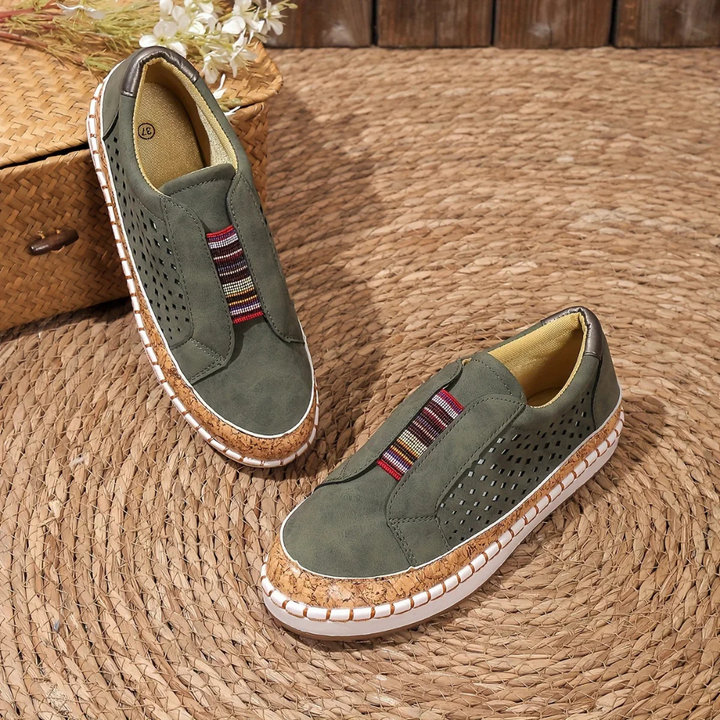 Damen Freizeit Slip-On Schuhe | Atmungsaktiver Komfort