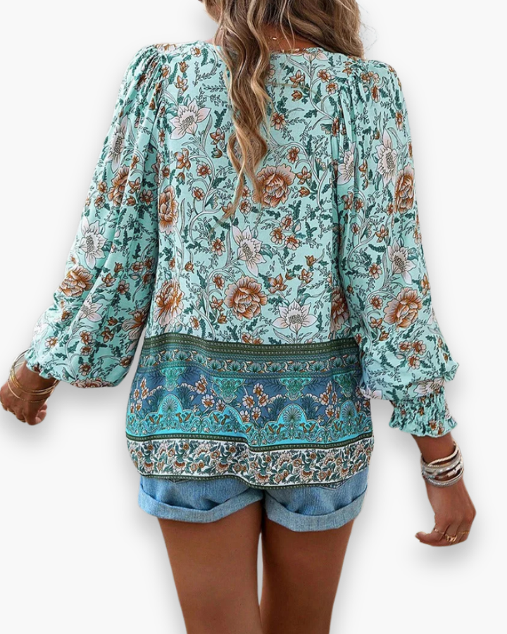 Damen Luftiges Blumen Top | Sommer Tank Top