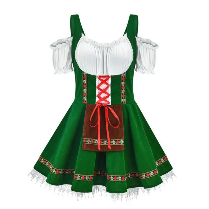 Damen Mini Dirndlkleid in Kurzform | Trachtenkleid mit klassischen Elementen