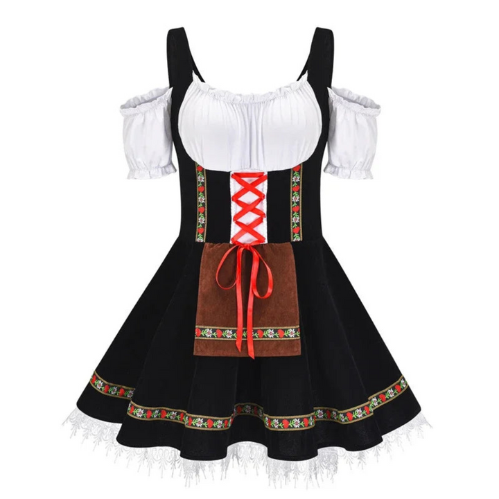 Damen Mini Dirndlkleid in Kurzform | Trachtenkleid mit klassischen Elementen