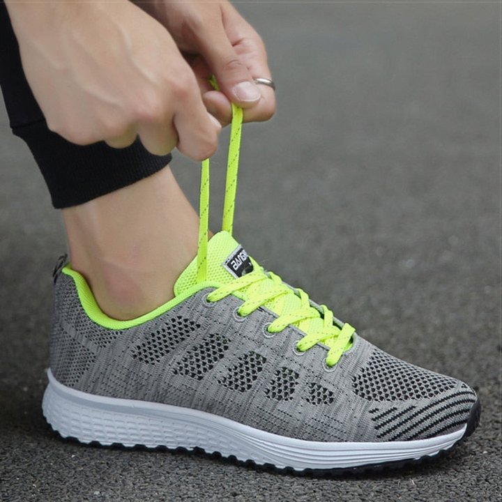 Damen Sportschuhe mit Schnürung | Leichte Fitnessschuhe für Alltag