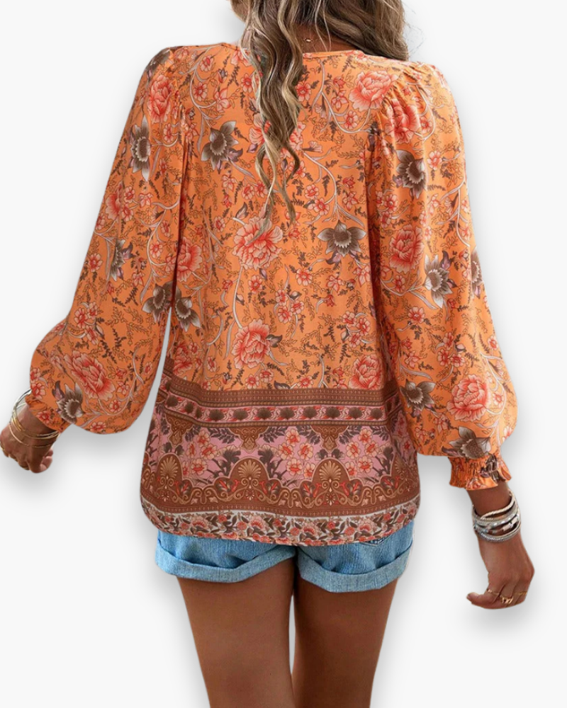Damen Luftiges Blumen Top | Sommer Tank Top