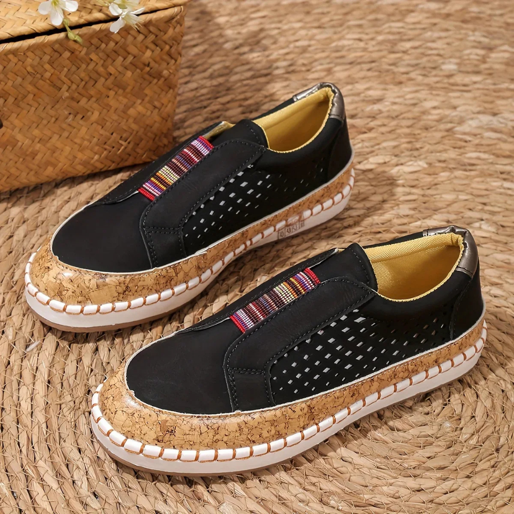 Damen Freizeit Slip-On Schuhe | Atmungsaktiver Komfort