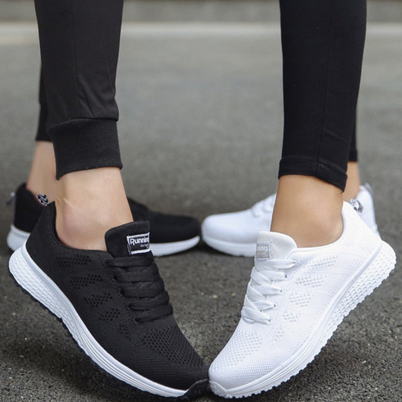 Damen Sportschuhe mit Schnürung | Leichte Fitnessschuhe für Alltag
