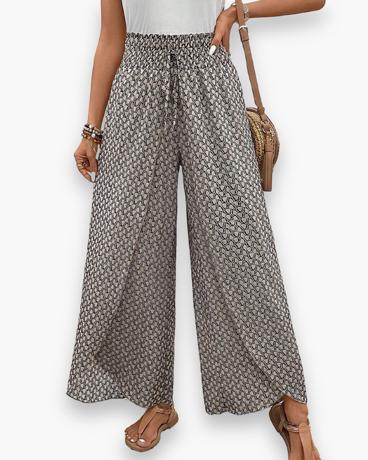 Damen Baggy Weitbeinhose | Lässige Stoffhose