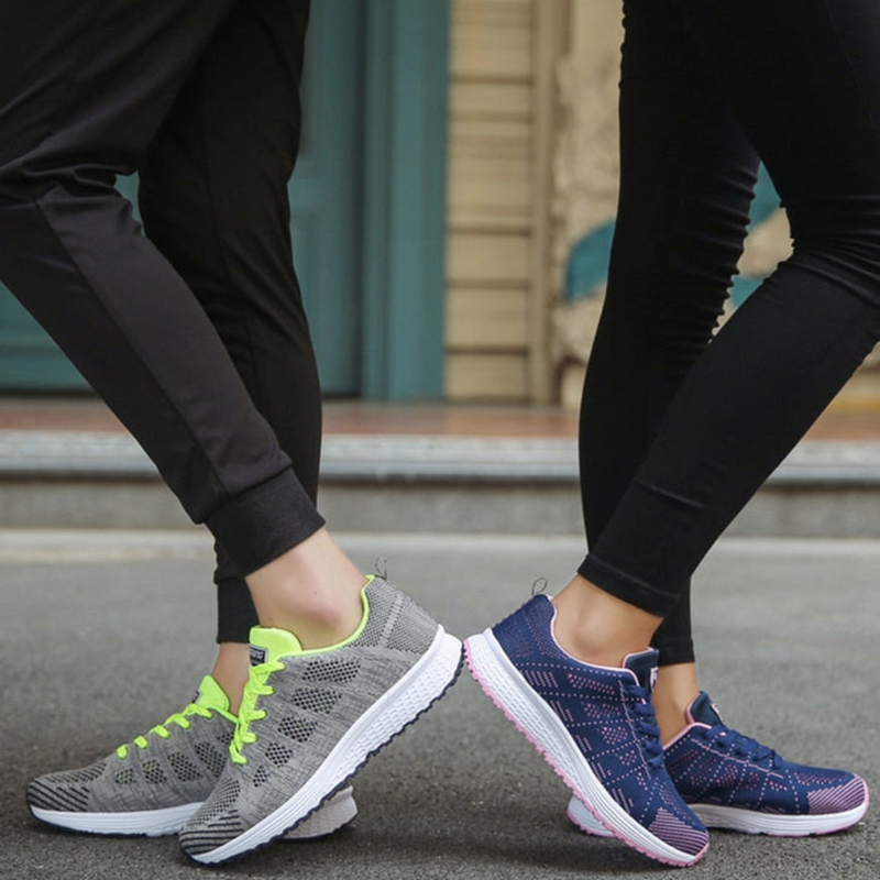 Damen Sportschuhe mit Schnürung | Leichte Fitnessschuhe für Alltag