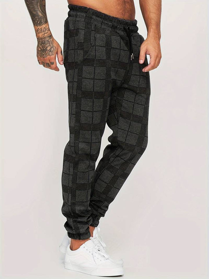 Hose Herren | Jogginghose Mit Karomuster