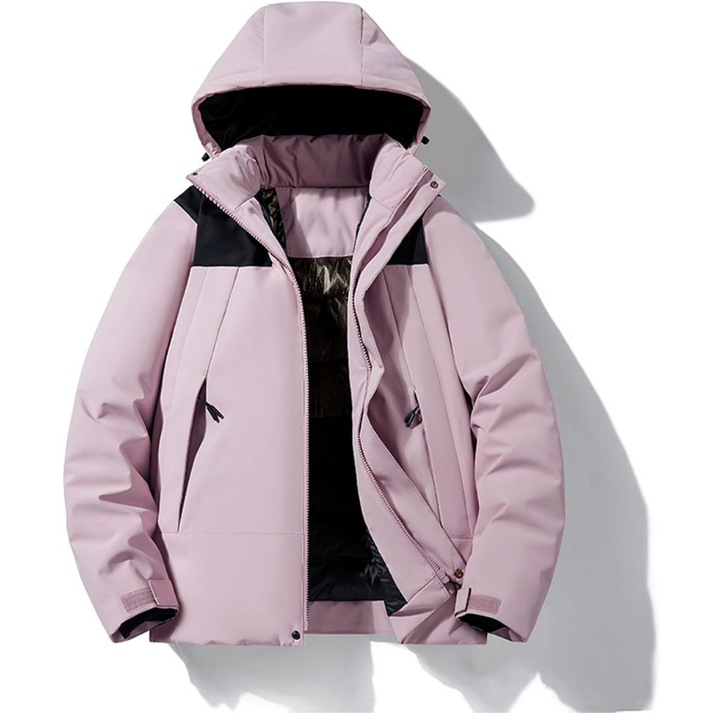 Skijacke mit Kapuze und Taschen | Winterjacke
