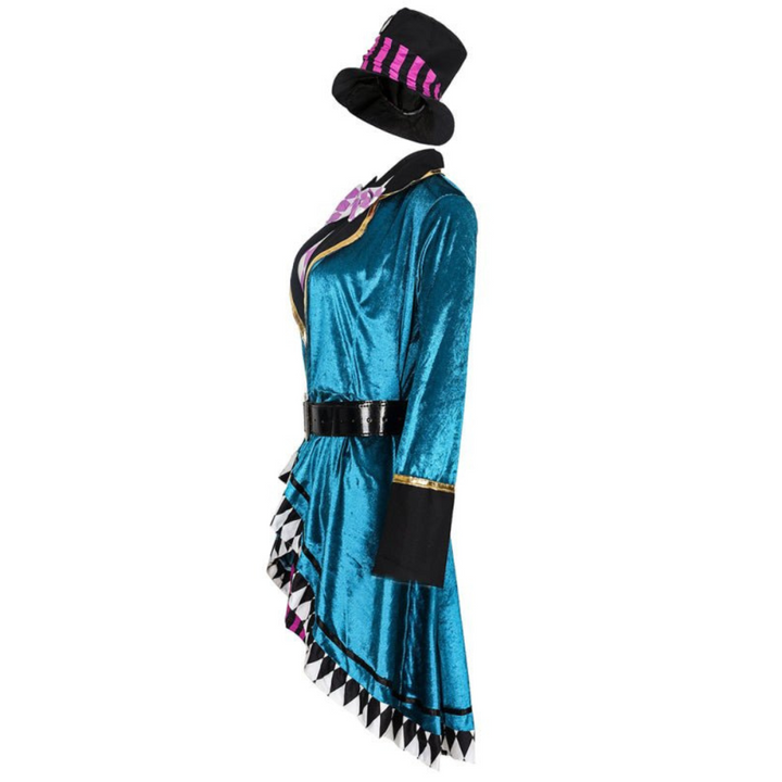 Damen Halloween Kostüm Zirkus | Jacke mit Minirock Set