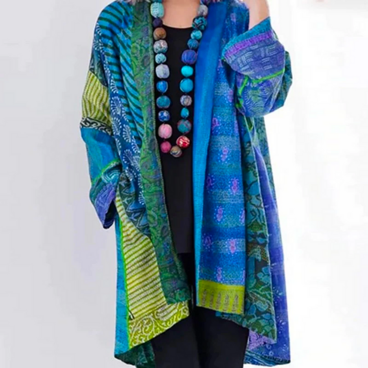 Strickjacke Damen Bunt Vintage Look | Locker Leicht