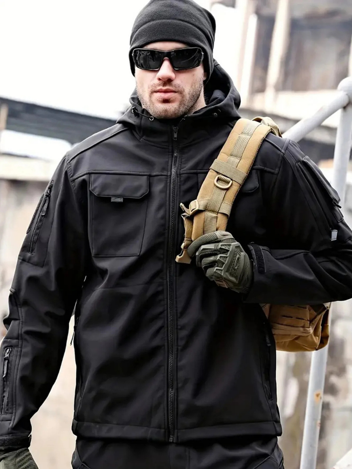 Softshell Jacke Herren | Mit Brusttaschen Und Kapuze