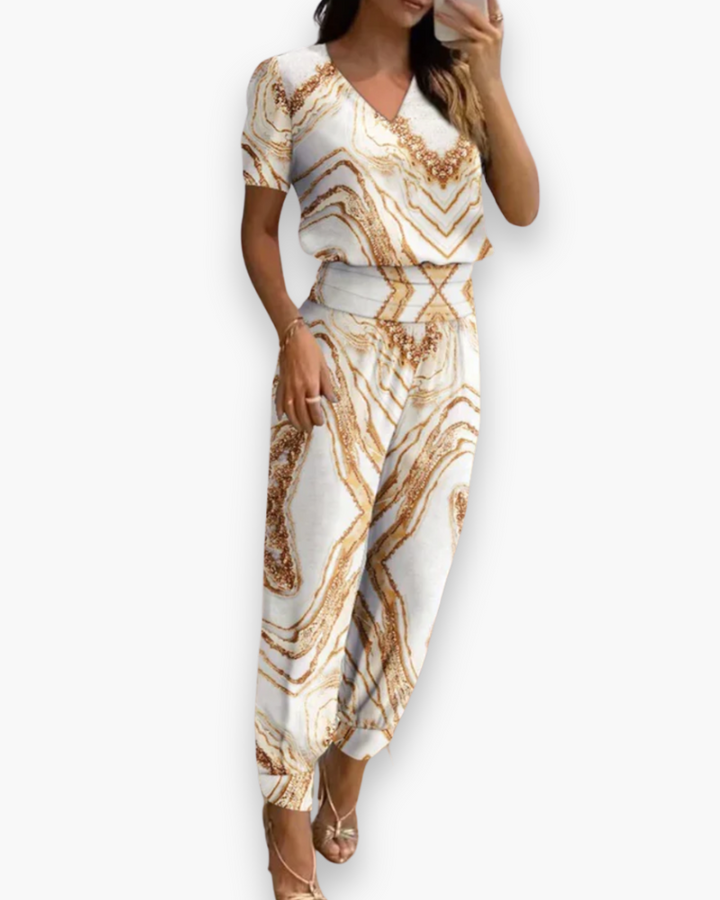 Damen Eleganter Taillierter Jumpsuit | Festlich und Vielseitig