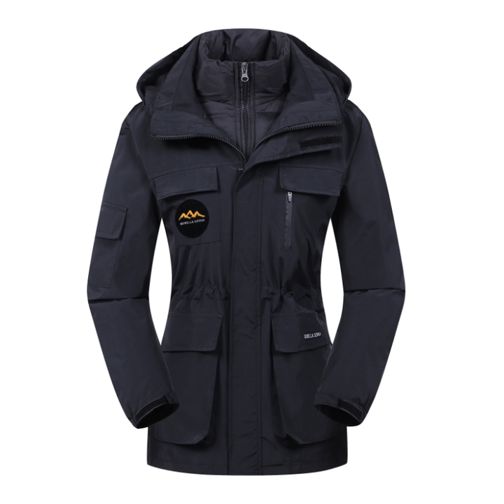 Damen Skijacke mit Kapuze | Sportliche Outdoor Winterjacke