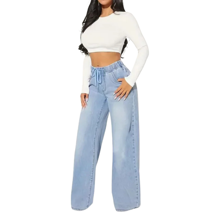 Baggy Jeans Damen | Mit Kordelzug