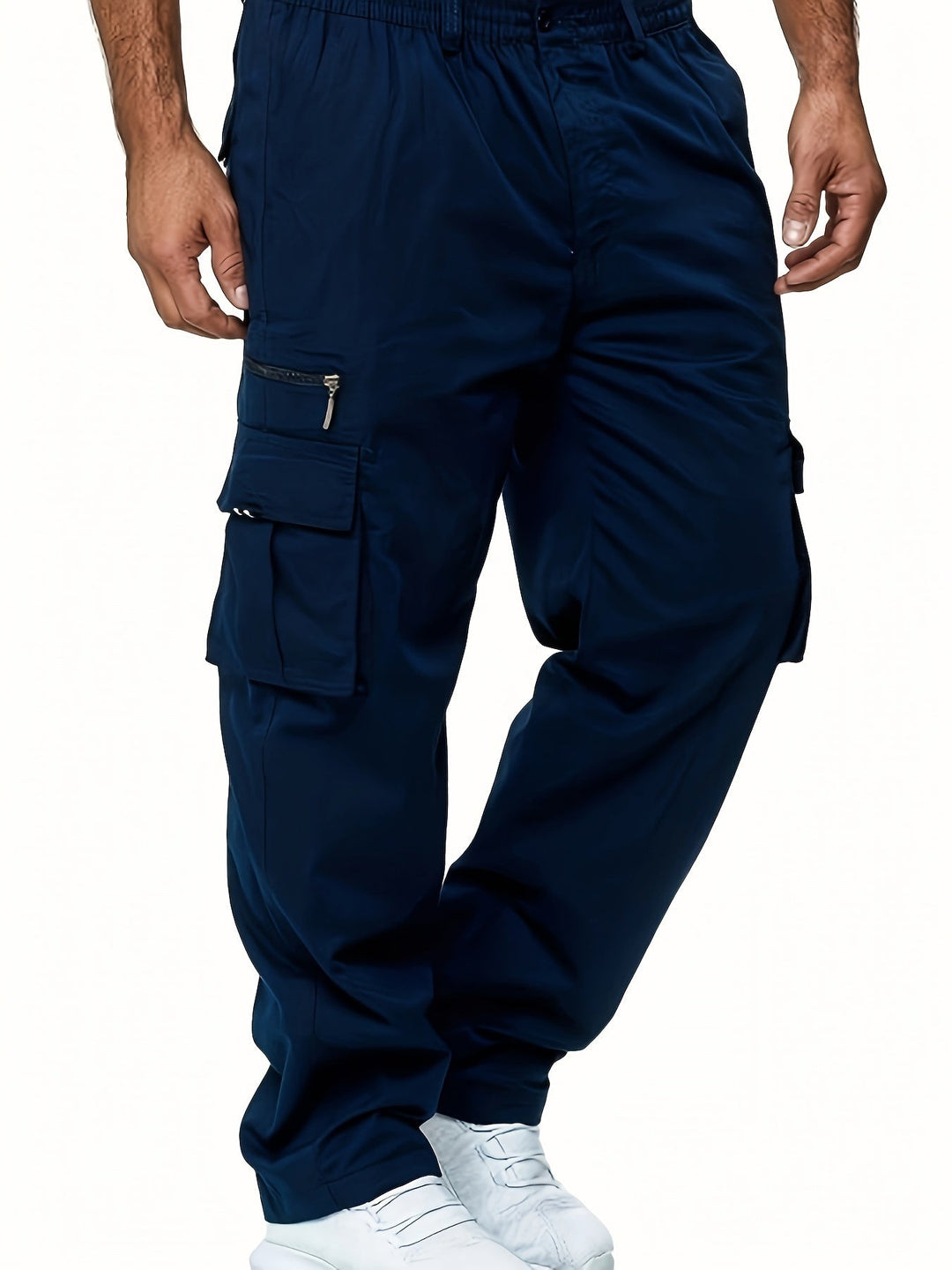 Cargo Hose Herren Weit Geschnitten | Mit Taschen und Kordelzug