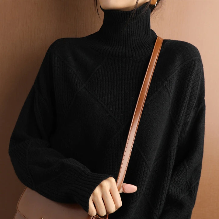 Rollkragen Pullover Damen Strick | Oversize & Weich