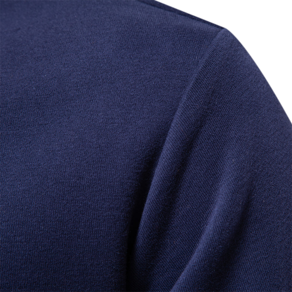 Pullover Herren Langarm Polo | Klassischer Kragen