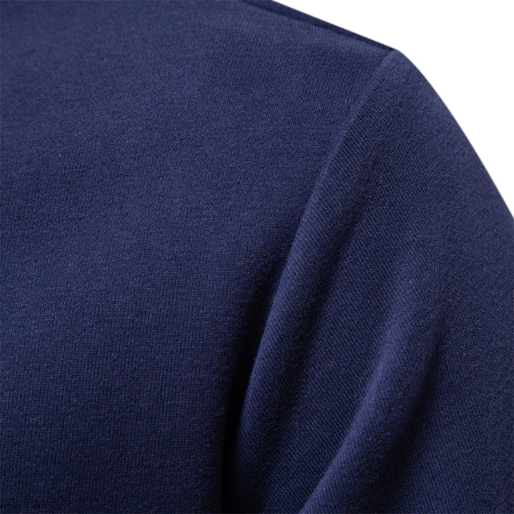 Pullover Herren Langarm Polo | Klassischer Kragen
