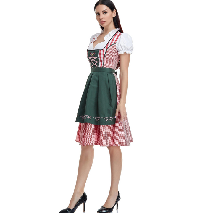 Damen Elegantes Traditionelles Dirndlkleid | Midi