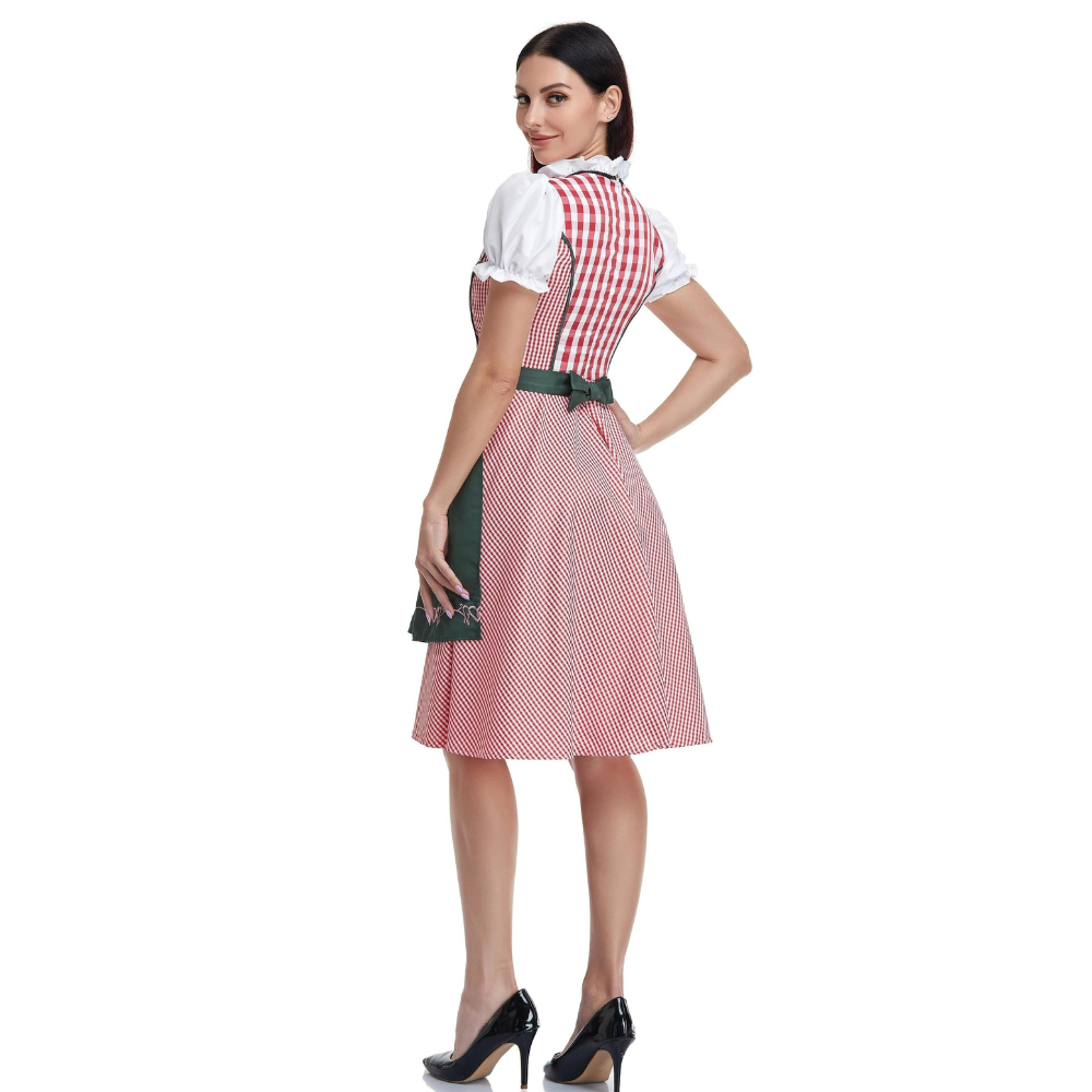 Damen Elegantes Traditionelles Dirndlkleid | Midi