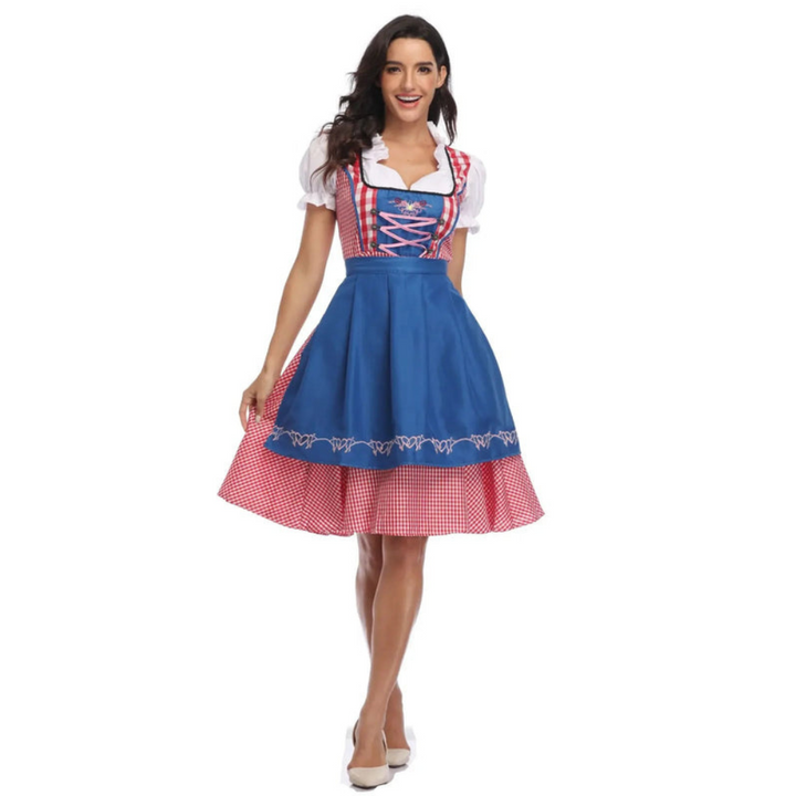 Damen Dirndlkleid Zweiteilig | Klassisches Trachtenkleid mit modernem Akzent