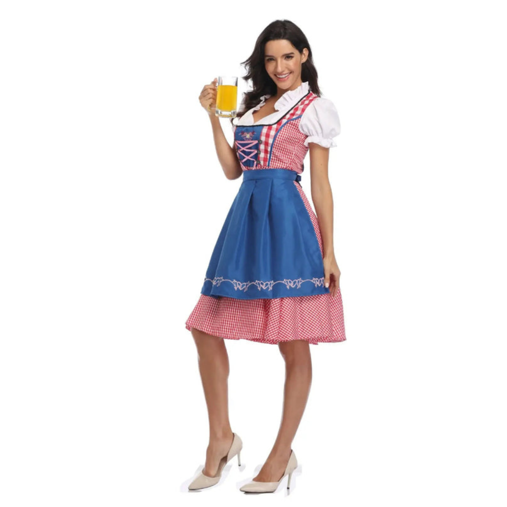 Damen Dirndlkleid Zweiteilig | Klassisches Trachtenkleid mit modernem Akzent