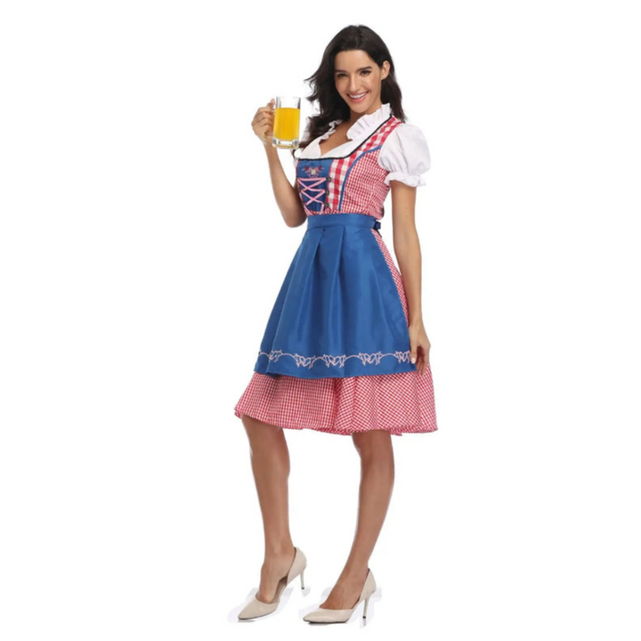 Damen Dirndlkleid Zweiteilig | Klassisches Trachtenkleid mit modernem Akzent