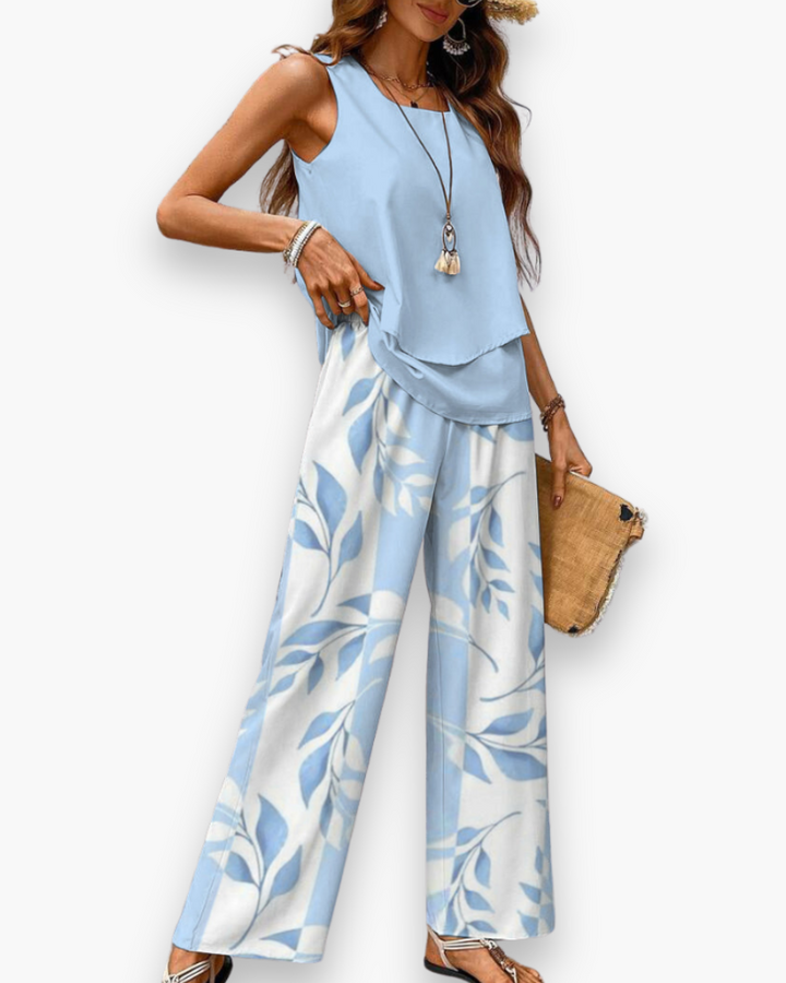 Damen Elegantes Twin Set | Zweiteiler für Sommer