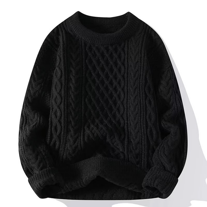 Damen Pullover | Klassischer Strick mit Zopfmuster