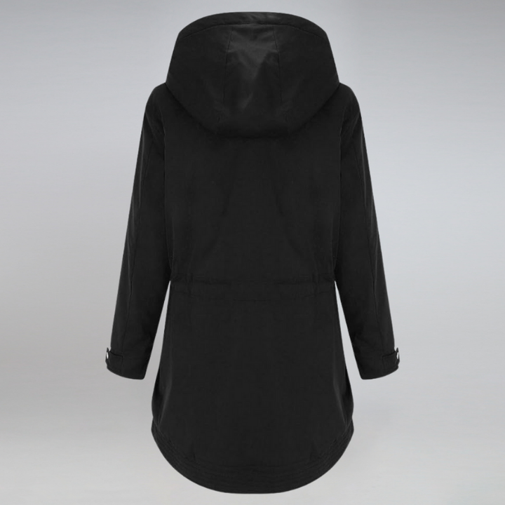 Winterjacke Damen Mit Kapuze | Parka Mit Reißverschluss und Kordelzug
