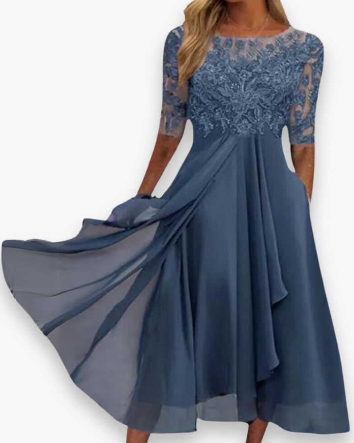 Damen Elegantes Sommerkleid | Midi