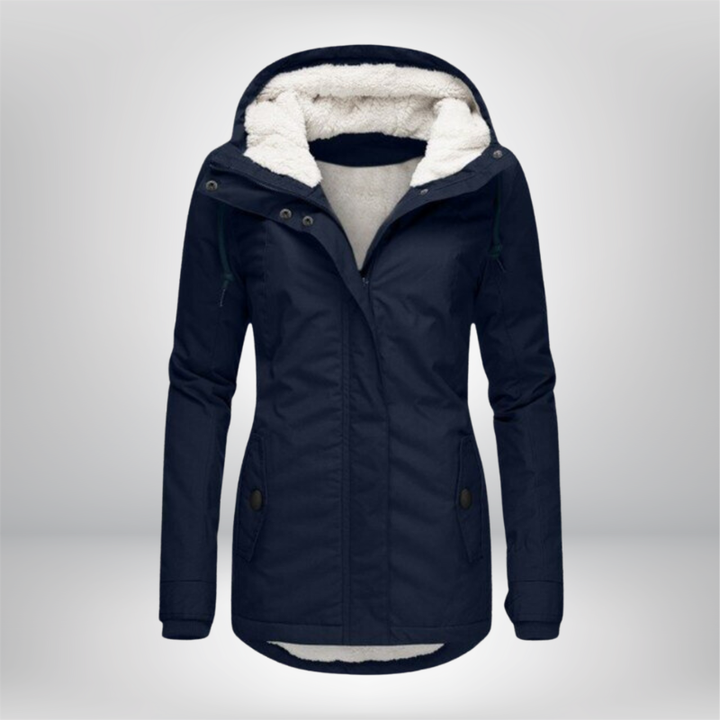 Winterjacke Damen mit Kapuze | Gefütterte Übergangsjacke
