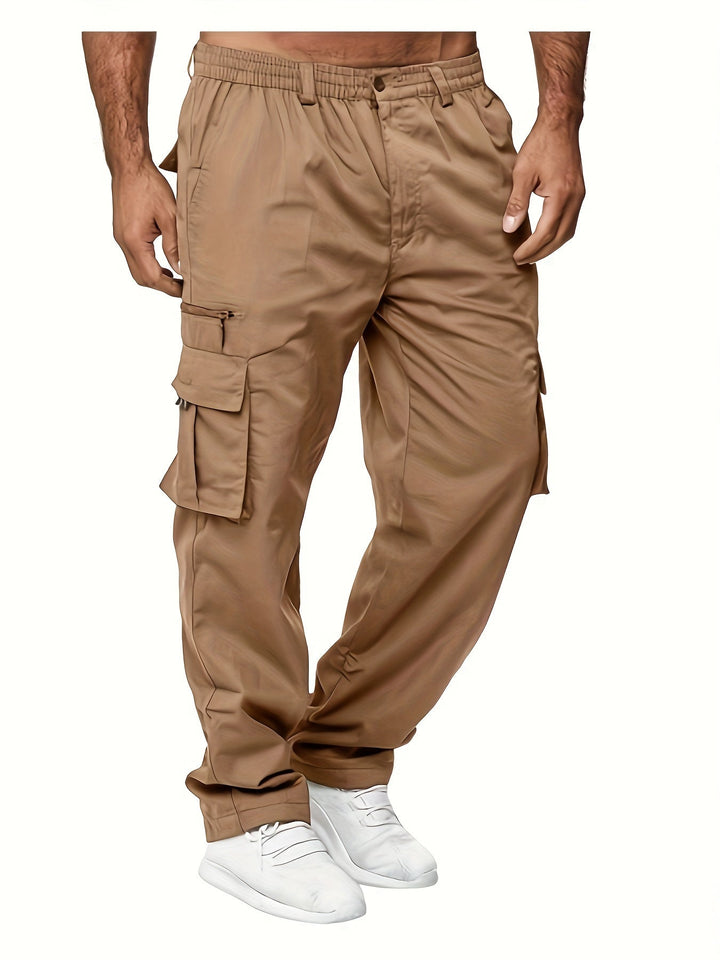 Cargo Hose Herren Weit Geschnitten | Mit Taschen und Kordelzug