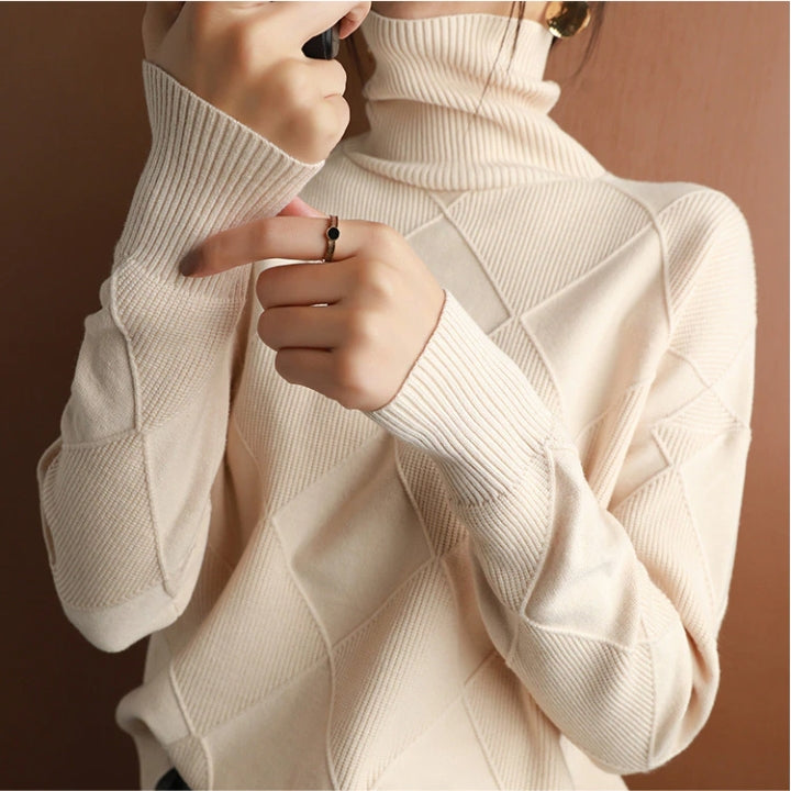 Rollkragen Pullover Damen Strick | Oversize & Weich