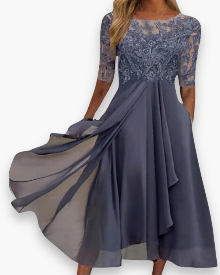Damen Elegantes Sommerkleid | Midi