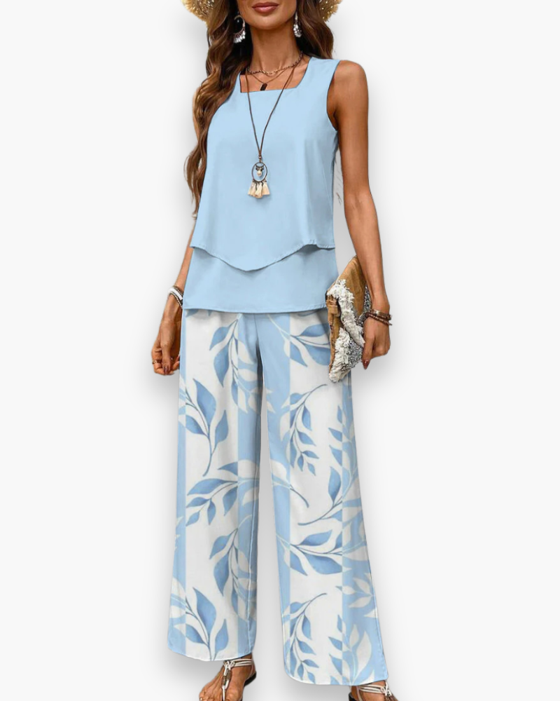 Damen Elegantes Twin Set | Zweiteiler für Sommer