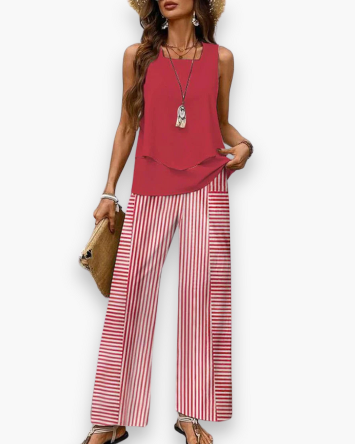 Damen Elegantes Twin Set | Zweiteiler für Sommer