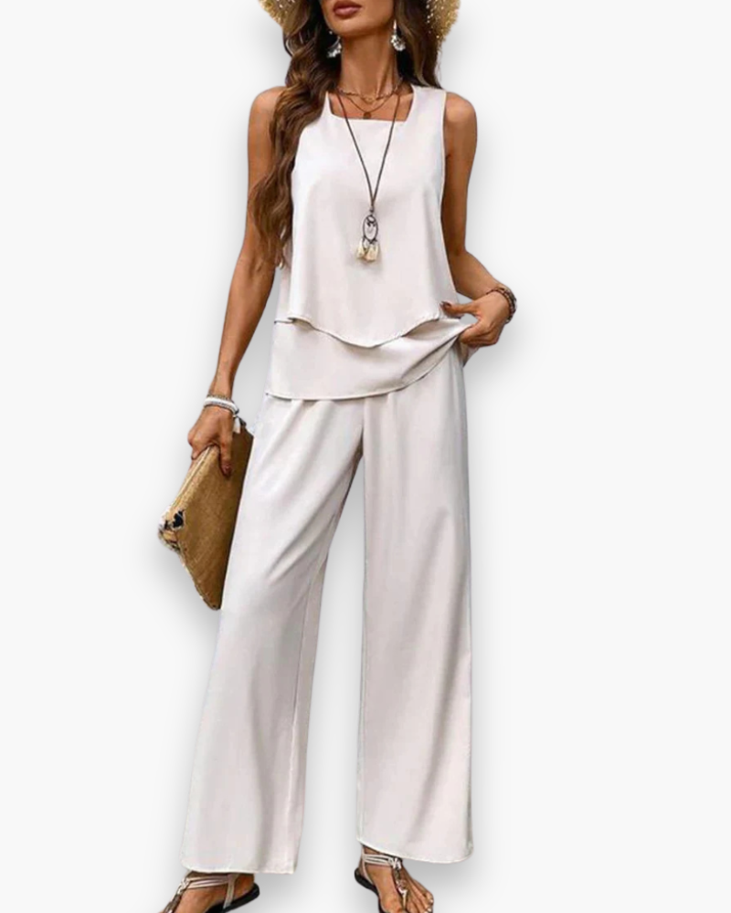 Damen Elegantes Twin Set | Zweiteiler für Sommer