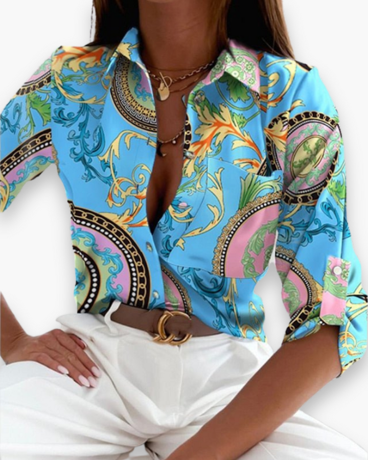 Damen Elegante Bluse Mit Umlegekragen | Vielseitig Für Festliche Anlässe