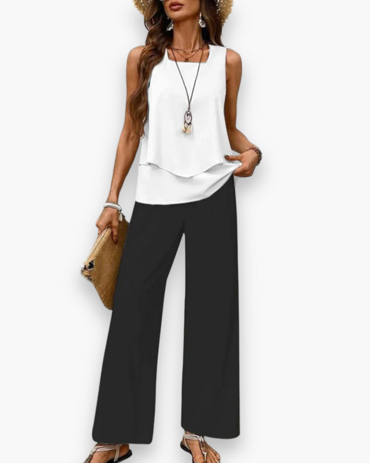 Damen Elegantes Twin Set | Zweiteiler für Sommer