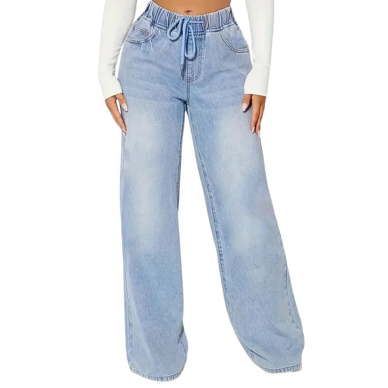 Baggy Jeans Damen | Mit Kordelzug