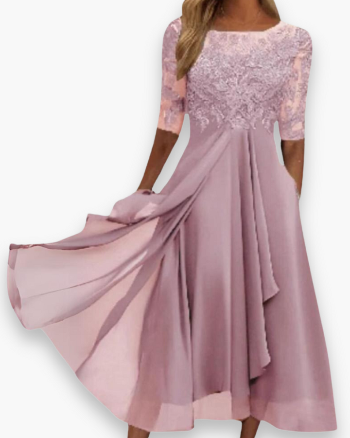 Damen Elegantes Sommerkleid | Midi